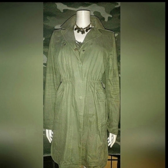 "Mo : Vint" Green 3/4 Jacket - Picture 1 of 16